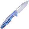 Нож Rike Knife Thor5 сталь M390 рукоять Blue Ti