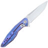 Нож Rike Knife 1508s сталь M390 рукоять Blue Ti