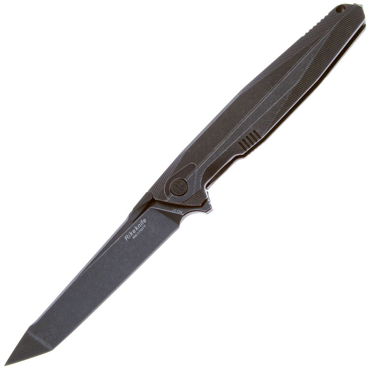 Нож Rike Knife 1707T Blackwash сталь M390 рукоять Blackwash Ti